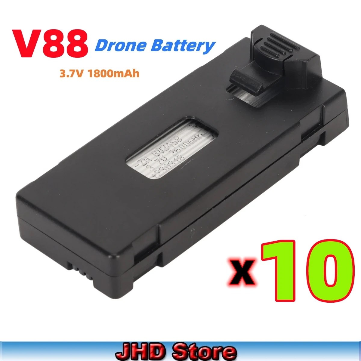 JHD V88 baterai Drone V88 Drone Mini GPS profesional HD baterai udara asli 3.7V 1800mAh baterai V88 grosir