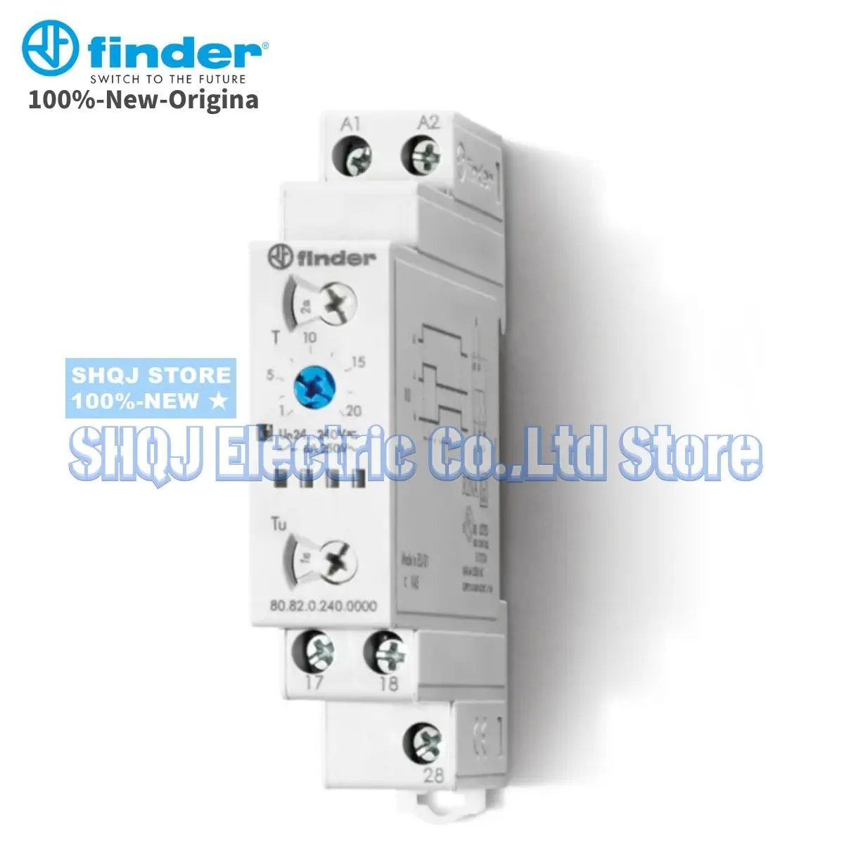 Imagem -02 - Finder-temporizador Modular Relé 100 Novo 12240v ac dc