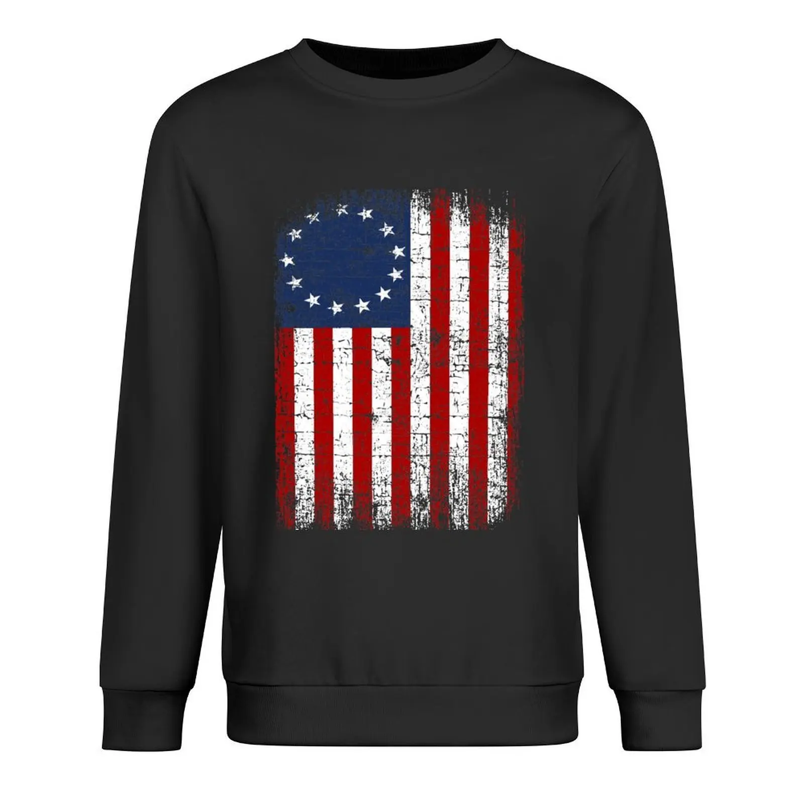 

USA 13 Star 1776 Flag Pullover men's clothing fashion men autumn men's winter sweater sweatshirts men