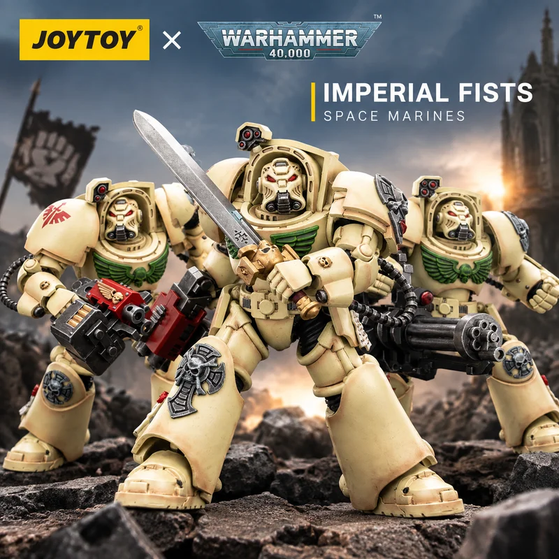 Joytoy 1/18 Warhammer 40k Dark Angels Deathwing Terminator Action Figure Collectible Model Toy For Adult Hobby Display view 3