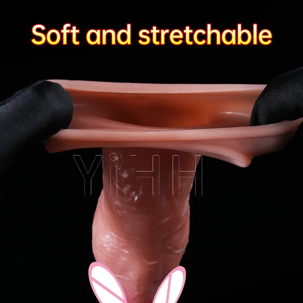Realistic Reusable Silicone Penis Sleeve for Men