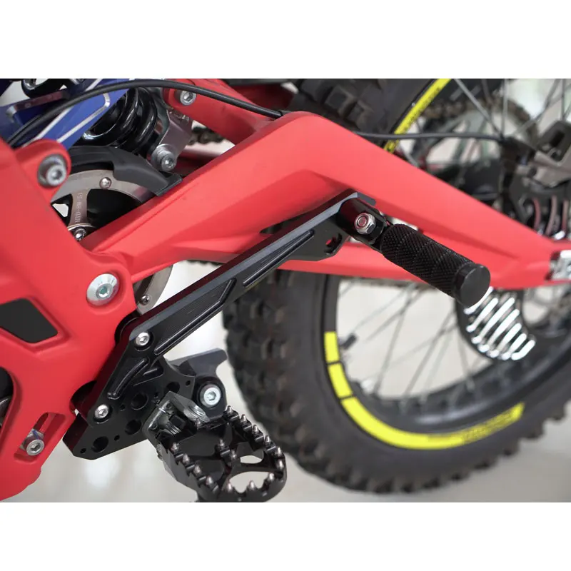 For Light Bee Rear Foot Pegs Rests Footegs Passager Pedal Brackets Electric Dirt Bike Off-Road