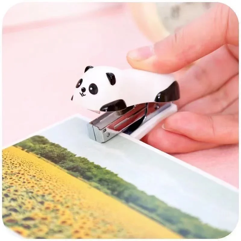 Panda Mini Stapler – Cute Small Desk Stapler with Staples Included