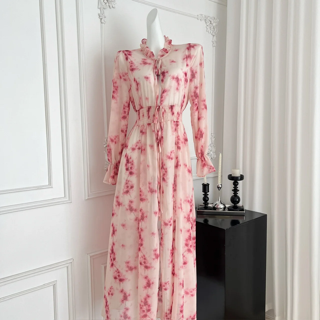 

Sexy Chic print sweet Evening Party Club Summer Vestidos Women Hip Wrap dresses Long dress ceremony dresses