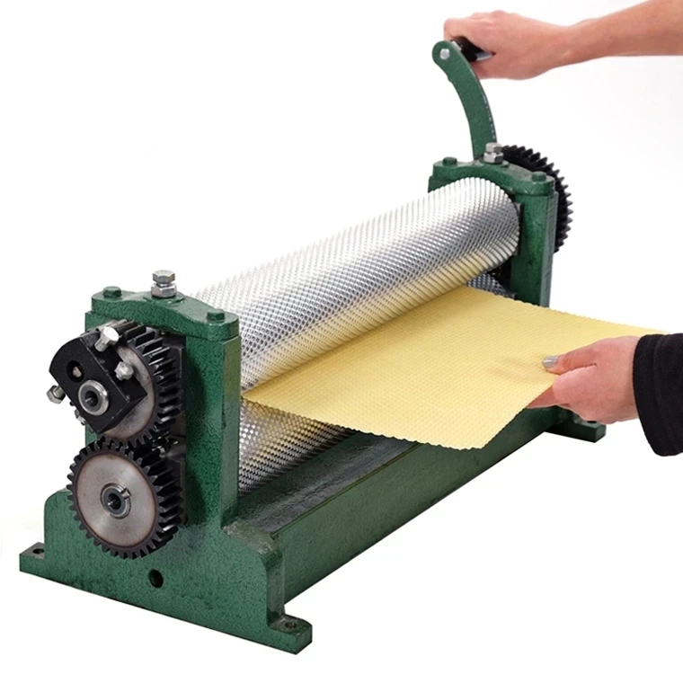 4.9/5 1/5.4 mm Cell Size Beekeeping Beeswax Foundation Sheet Making Products New Notebook Beeswax Press Beekeeper