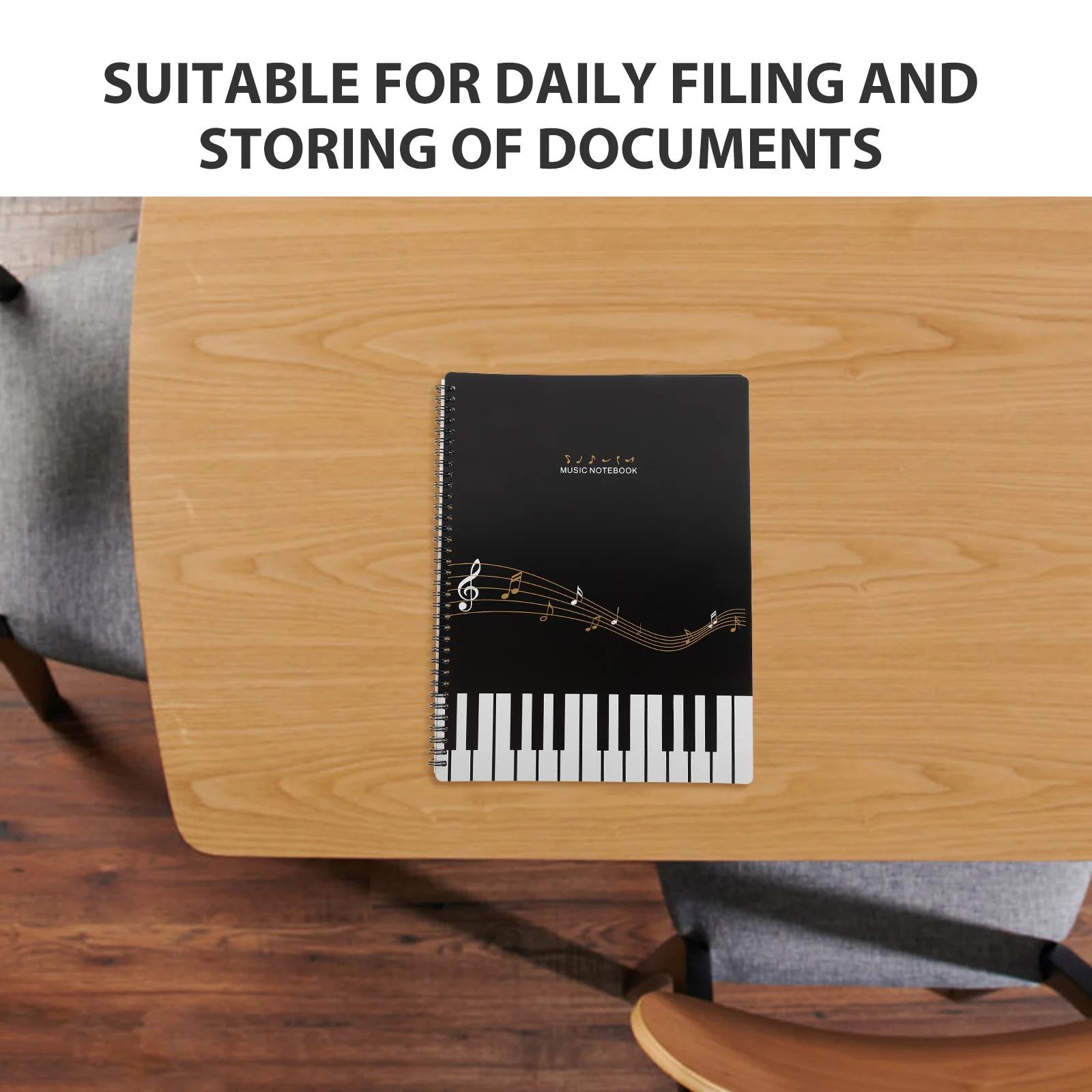 

Plastic File Folder Document Organizer Sheet Binder Durable A4 Sheet Music Holder Binding Paper Folder Transparent Page Bag