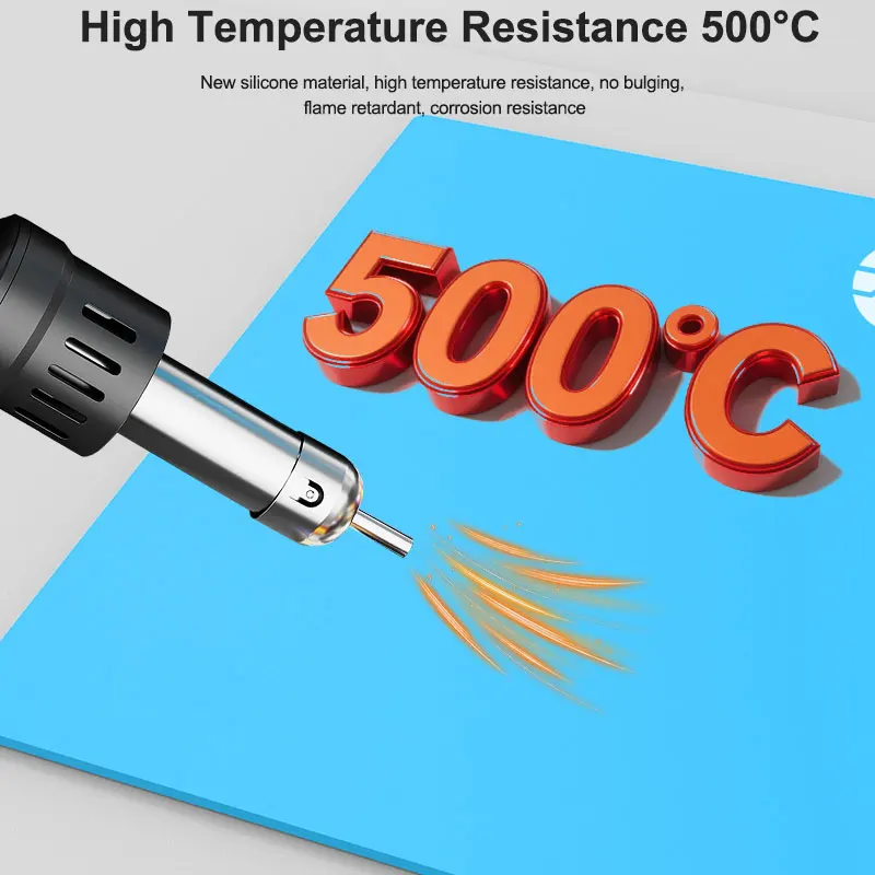 

SUNSHINE SS-004F Extra Large Heat Resistant Soldering Mat (500x350mm),500°C Anti-Static,Anti-Skid for Welding/Electronics Repair