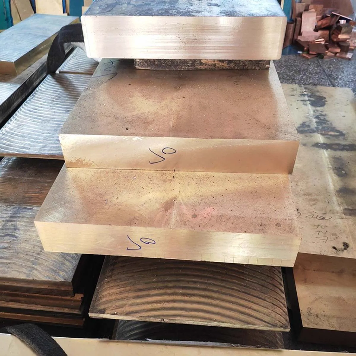 

Brass Block Rectangular Material Customized Zero Cut Custom Processing Based On Provided Images