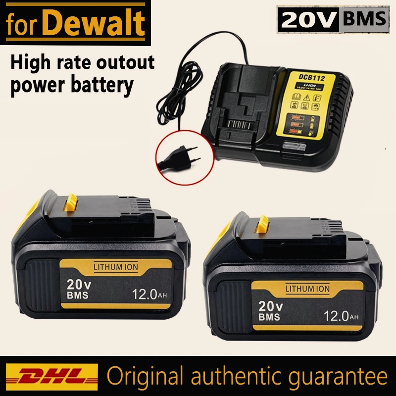 

Аккумулятор Li-Ion 20В 6Ач 12Ач, замена для DeWALT DCB205 DCB206 DCB209