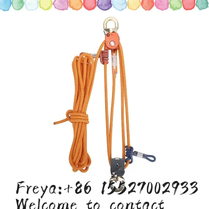Multi Function 4 1 Labor Saving System Universal Lifting Kit Efficient Hoist Descender Prusik Stop Pulley