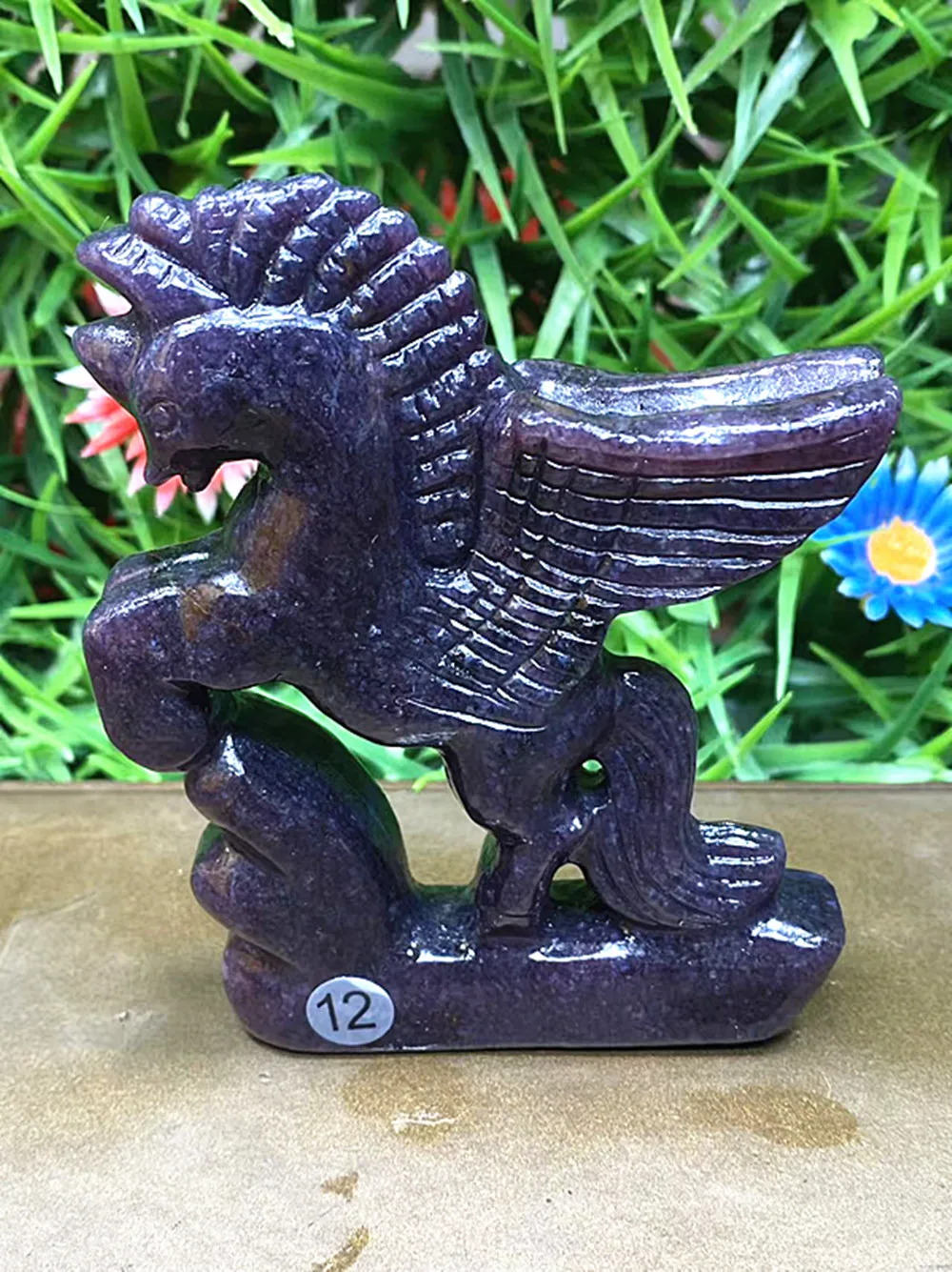 Natural quartz crystal carved pegasus chakra home decoration ornaments for giving as gifts