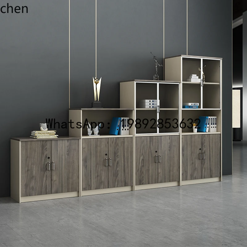 B1  office t file cabinet high and low  combination data cabinet locker door opening  file glass door office area