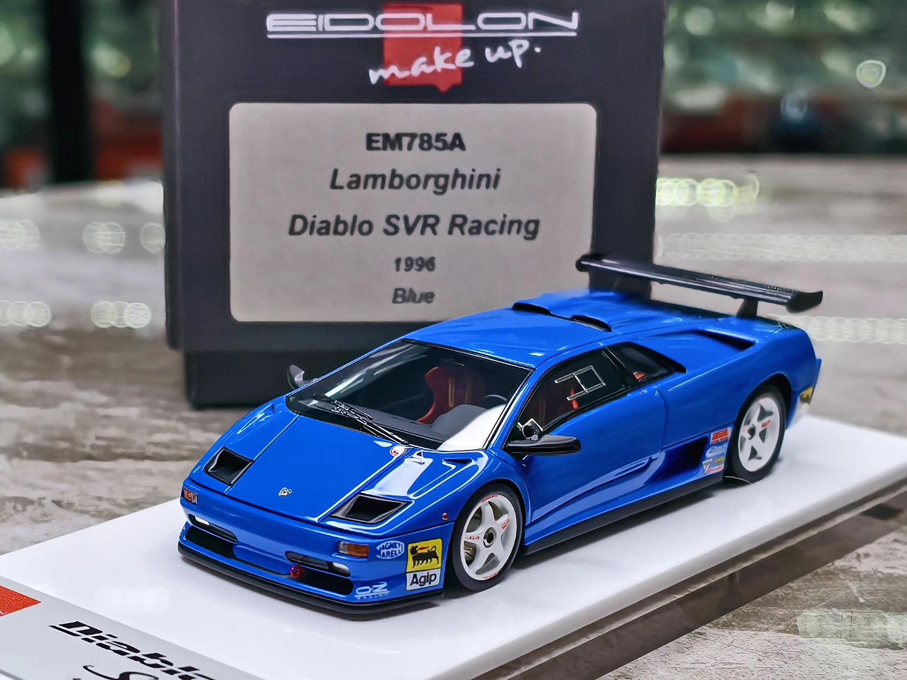 MAKE UP 1:43 Diabo SVR Racing 1996 EM785 High-end car model classic toy gift