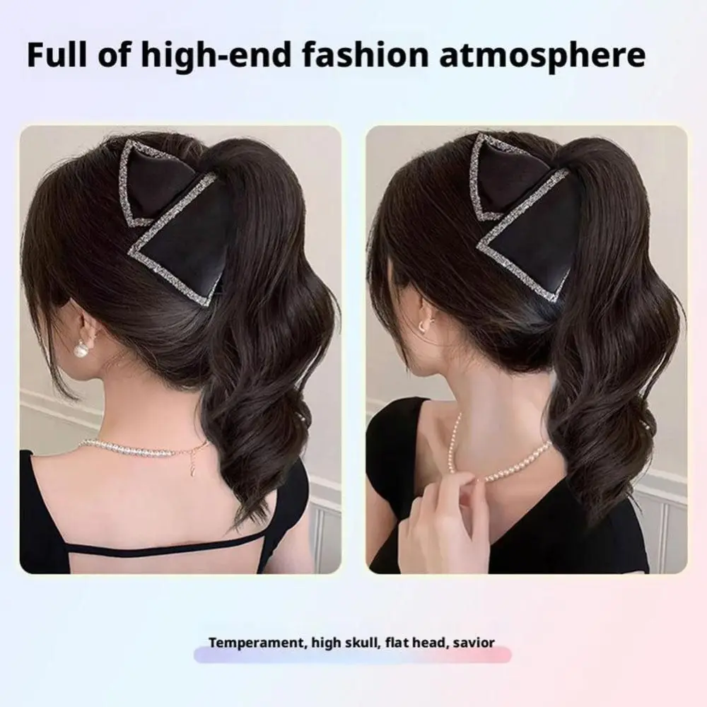 

Fluffy Texture Ponytail Wig Grab Style High Ponytail Clip-on Hair Synthetic Fiber Curly Style Hair Extensions Hair Styling