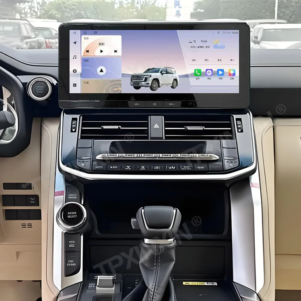

12,3-дюймовая автомагнитола Android для Toyota Land Cruiser LC300 2023-2025: Мультимедийный видеоплеер, GPS-навигация, Carplay, модуль для модернизации