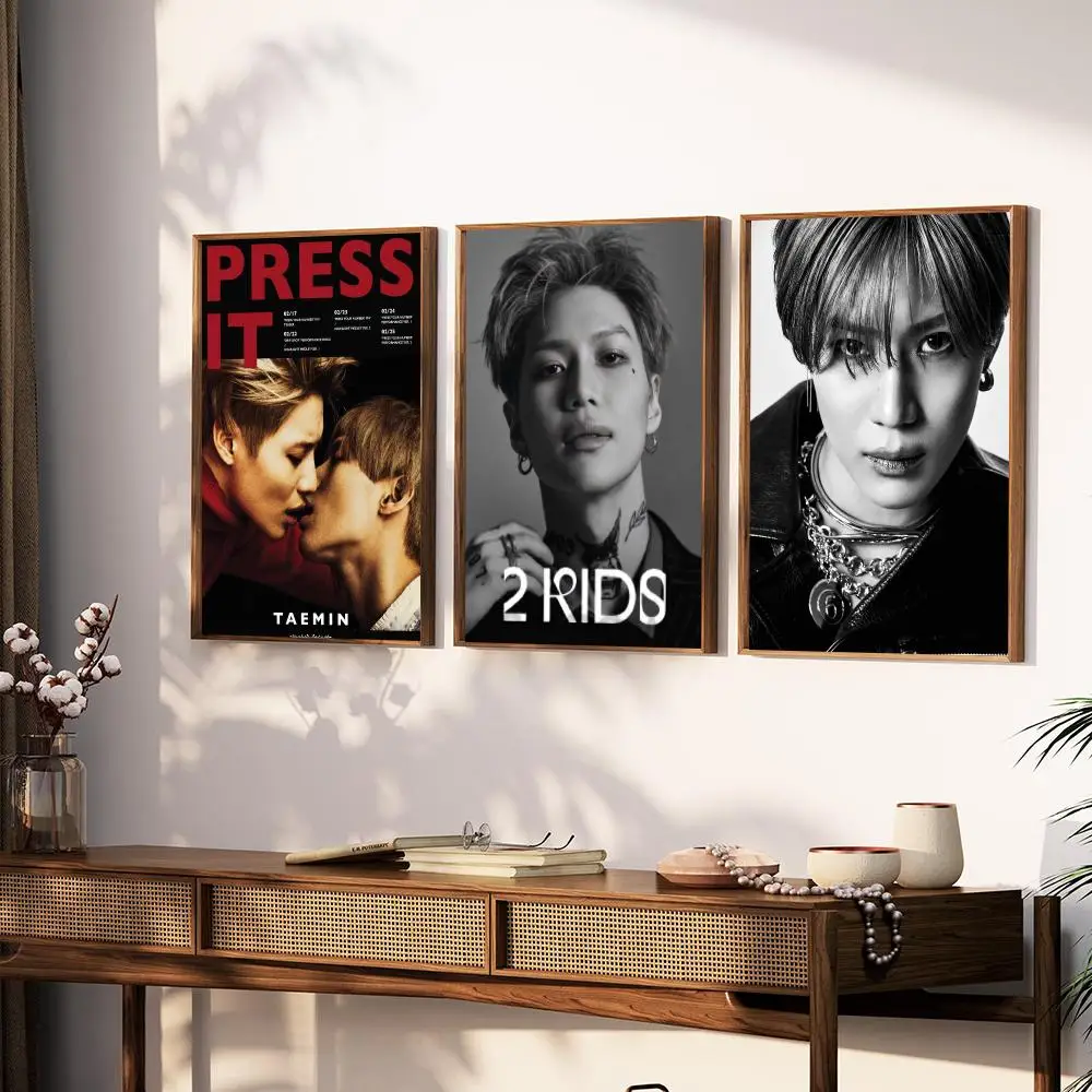K-Pop Solo Artist T-Taemin Poster Modern Minimalist Wall Art Prints Poster Home Decor Interior Bedroom Living Room - view 4