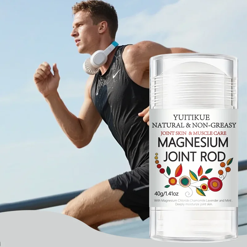YUITIKUE Stick roll-on para articulación de magnesio 40 g: natural, no graso, hidrata la piel y los músculos, para cuello/rodillarse/carrillo