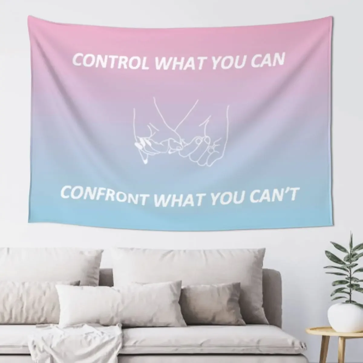 

Control What You Can / Confront What You Can't Tapestry Decoration Room Room Decor For Girls Wall Hanging Wall Deco Tapestry