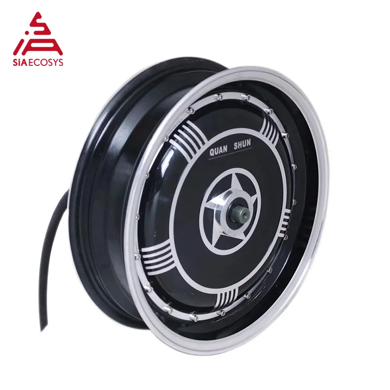 

QS Motor 13x3,5inch 8000W 273 V3 High Effctive Single Shaft In Wheel Hub Motor For Electric Scooter/Electric Motorcycle