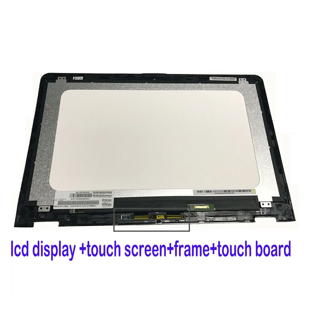 Imagem -04 - para hp Envy X360 15-aq 15t-aq000 M6-aq005dx 15-aq123ca 15-aq166nr 15-aq173cl Lcd Tela de Toque Digitador Assembléia 856811001 15.6