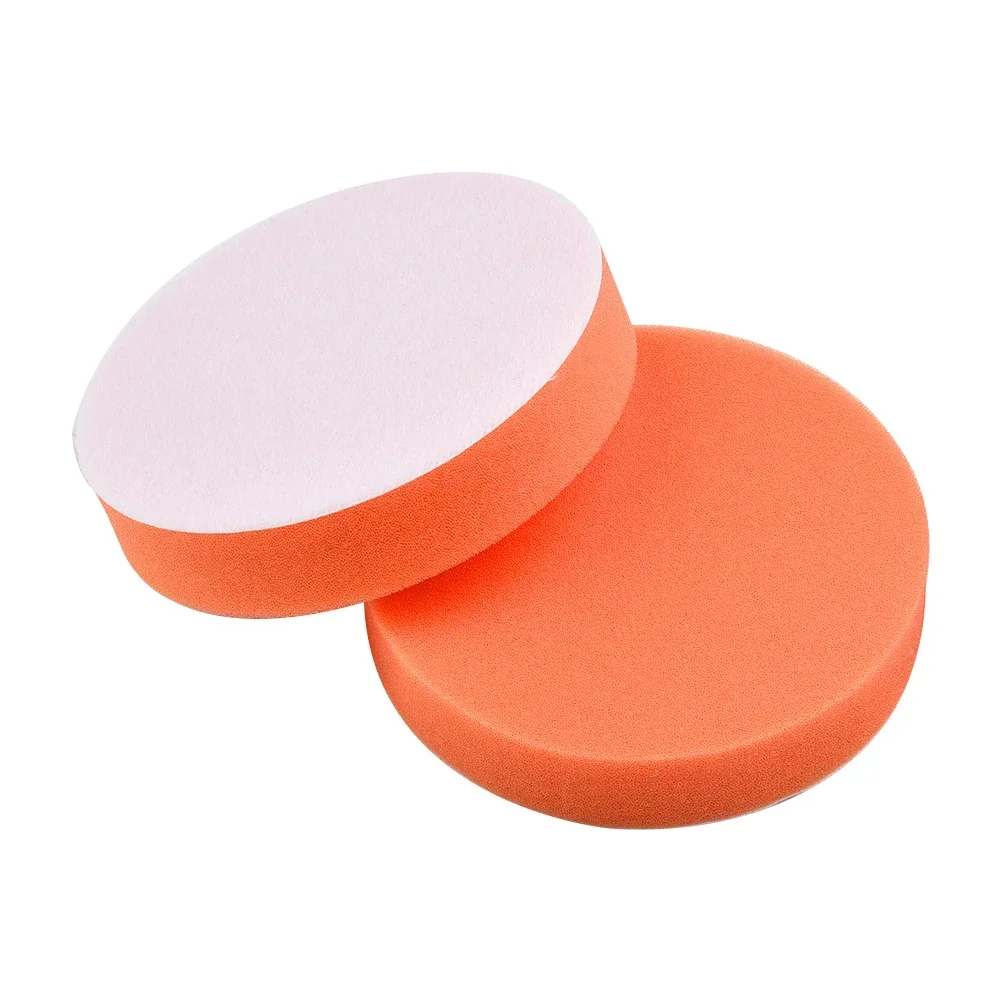 4Pcs Car Polishing Sponge Pads Polishing Buffing Waxing Pad For Coarse Fan Polishing Van Glass Ceramic Polisher Buffer 125mm/5\