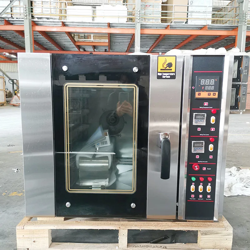TT-GO228A 5 Decks Stainless Steel Commercial Tabletop Italian Gas Convection Oven
