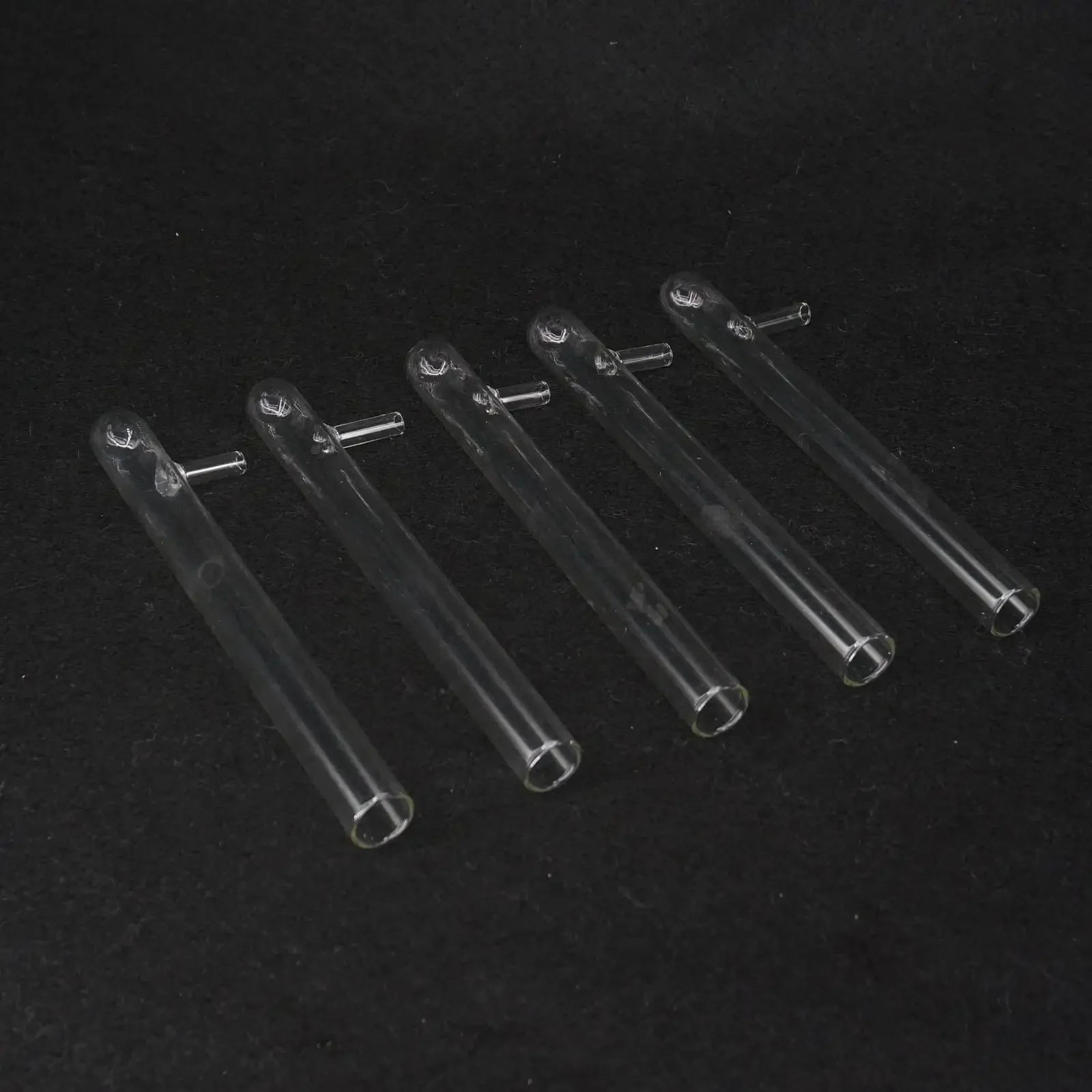 5PCS 15x150mm Glas Test Filter Rohr mit Vakuum Unterseite Arm Labor Experiment