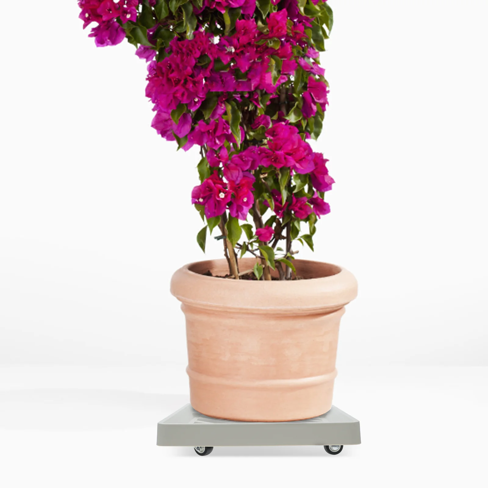 

1pc Square Plant Stand With Wheels Heavy Duty Movable Plant Dolly For Garden Home Indoor Outdoor Flowerpot Base Rolling