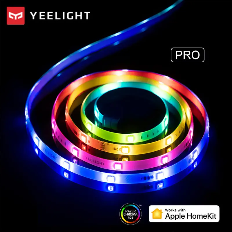 Yeelight Smart Color Customized Light Strip Pro 2 Meter Chameleon Led Lightstrip WIFI App Control for Homekit Alexa Mi OK Google