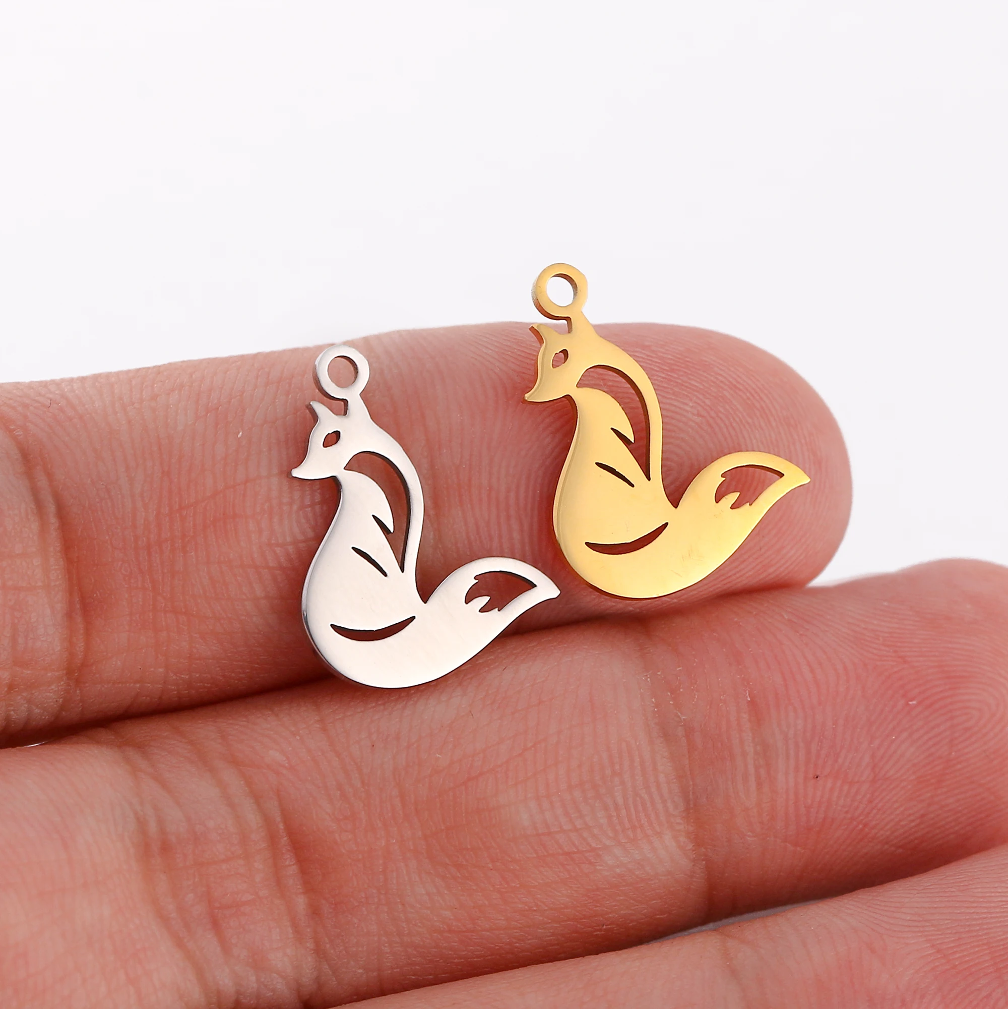 5 teil/los Nette Panda/Eichhörnchen/Fuchs/Affe/Giraffe/Eule Charms Tier Anhänger DIY Handgemachte Halskette Armband ohrringe Schmuck Machen – Detail 13