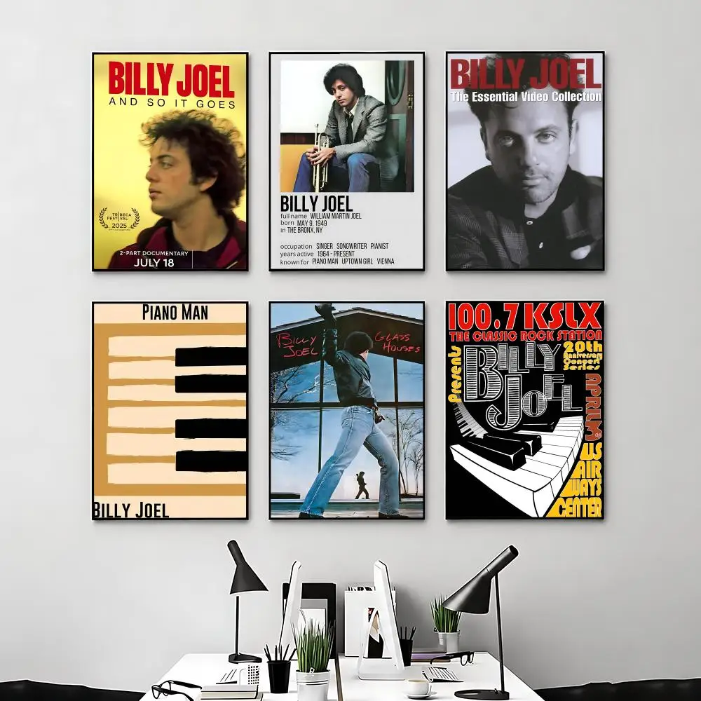 singer Billy Joel Poster Posters Anime Room Decor Decoration Movie Backpack Wall Interior Music Wall Art