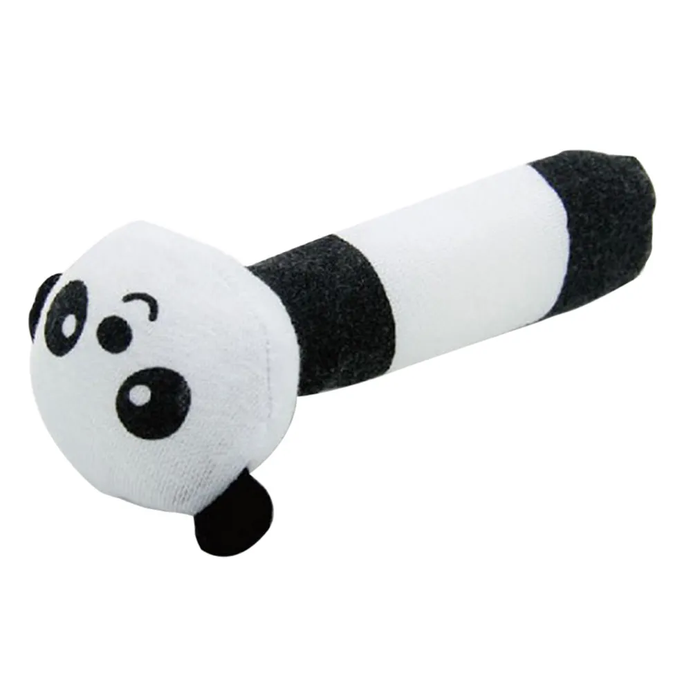 

Panda with Built-in Bells Cute Animal Design for Newborn Sensory Development Infant Grabbing Shaker Stimulation Gift