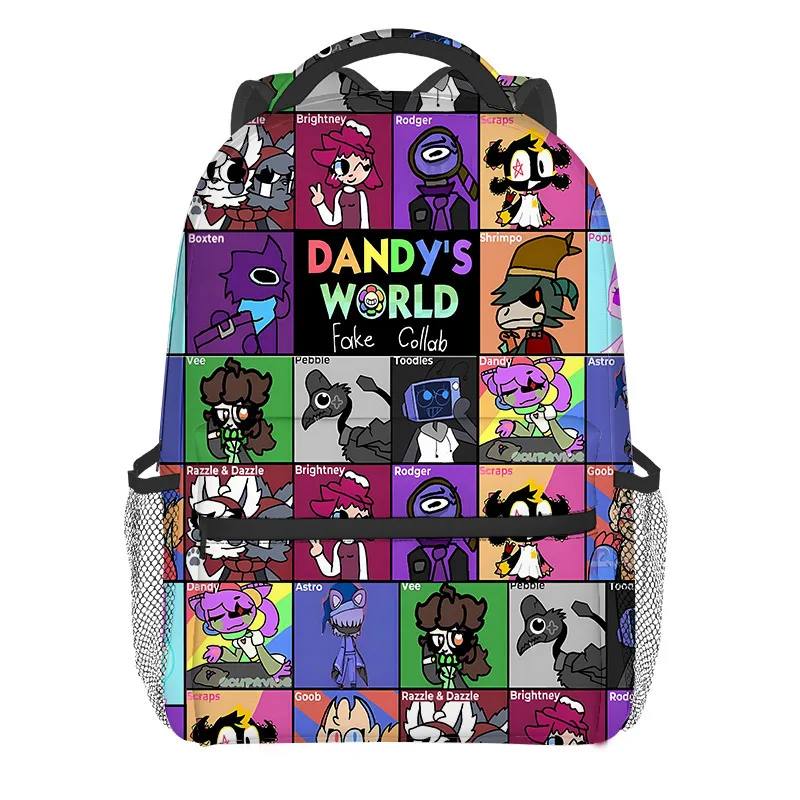 Novedad Popular de moda, mochila para estudiantes del mundo de Dandy, mochilas para portátiles con estampado 3D, mochilas de viaje impermeables Oxford para niños/niñas