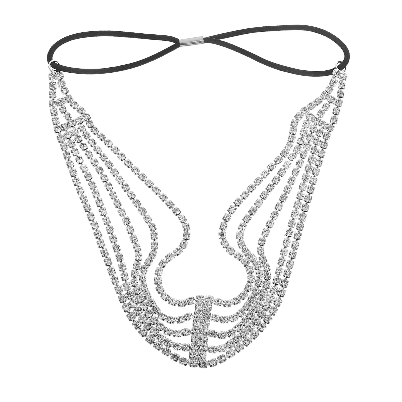 

Diamond-in Hairband Rhinestone Chic Creative Shiny Multi-layer Strip Headband Charming Headbands for Girls