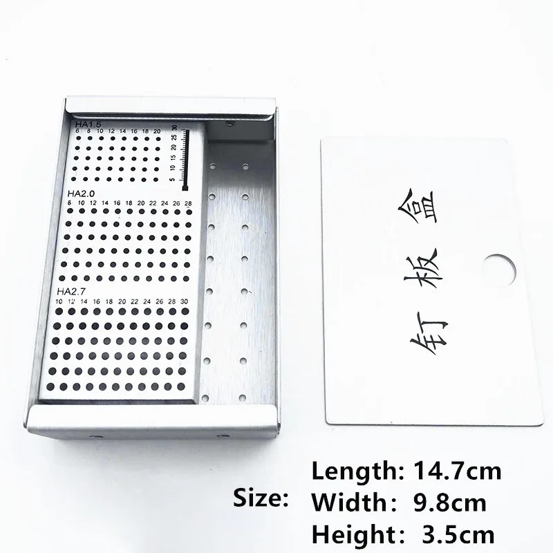 1PCS  Bone Screws Box HA1.5mm 2.0mm 2.7mm Bone Screws Case Rack Veterinary Orthopedics Instruments