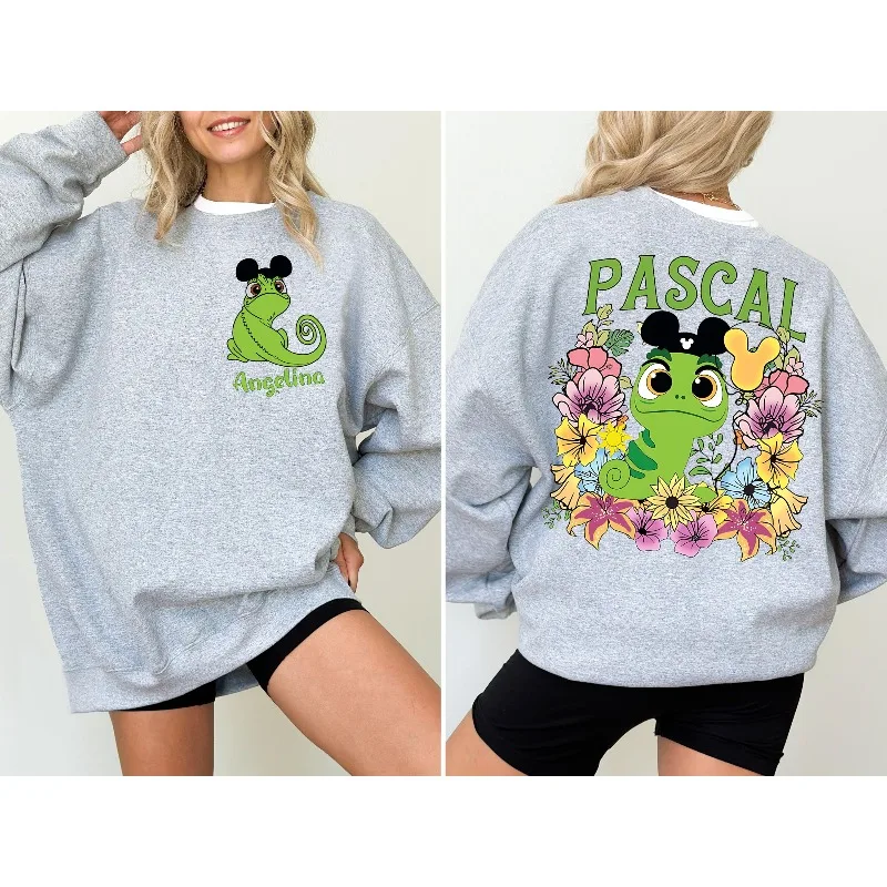 ديزني بوكاهونتاس باسكال هوديي المرأة هوديي الخريف/الشتاء جديد الرجال والنساء موضة غير رسمية ملابس الشارع