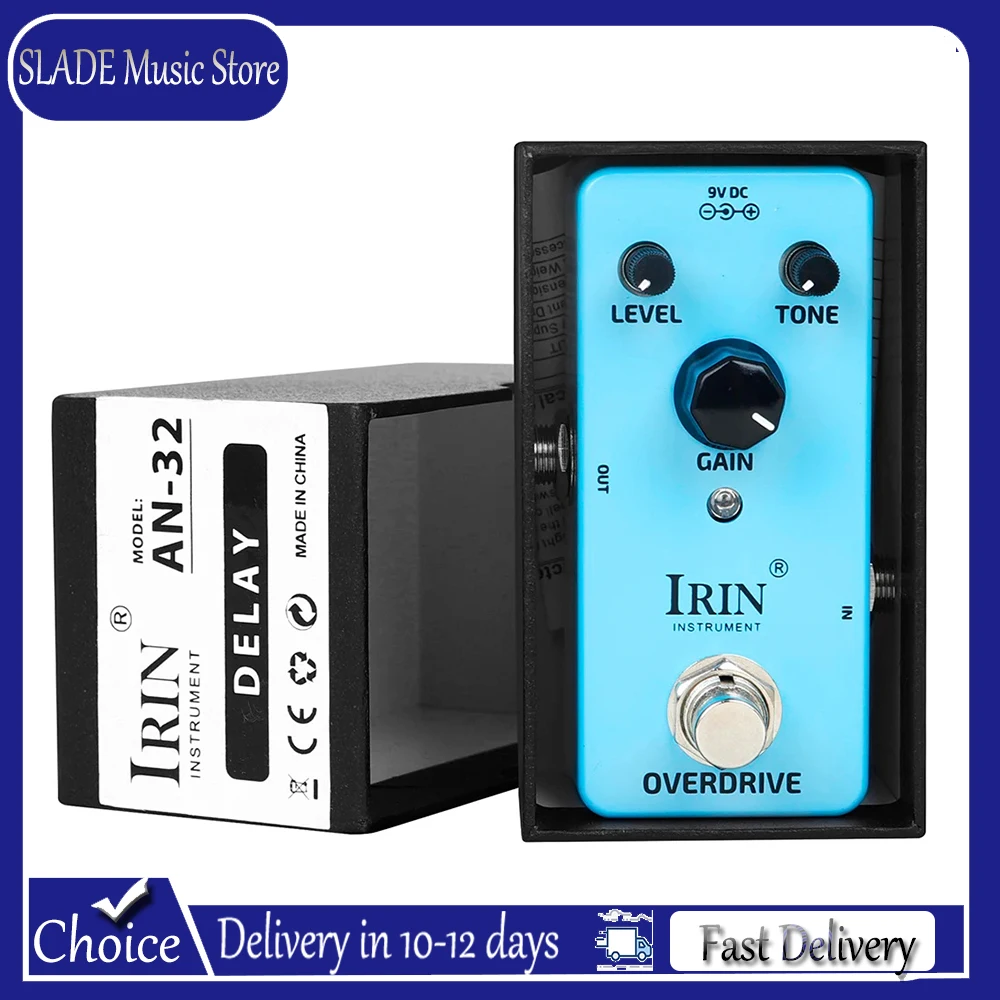 

IRIN Electric Guitar Effect Pedal Single Digital Analog Overdrive Effects Pedal True Bypass Electric Guitar Instrument Part