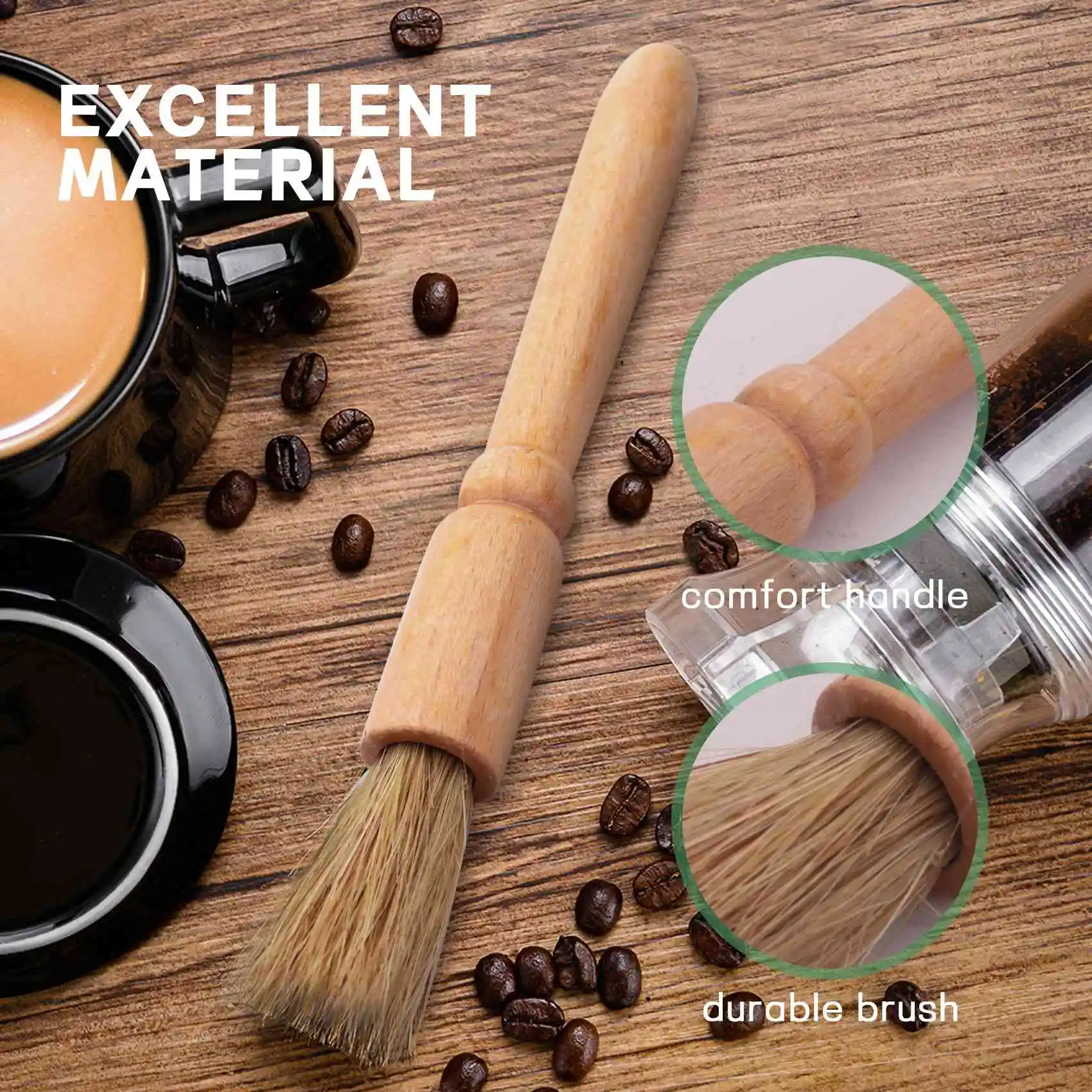 Coffee Machine Cleaning Set Coffee Grinder Brush Coffee Machine Group Head Cleaning Brush With Coffee Machine Filter Eco-Friendl