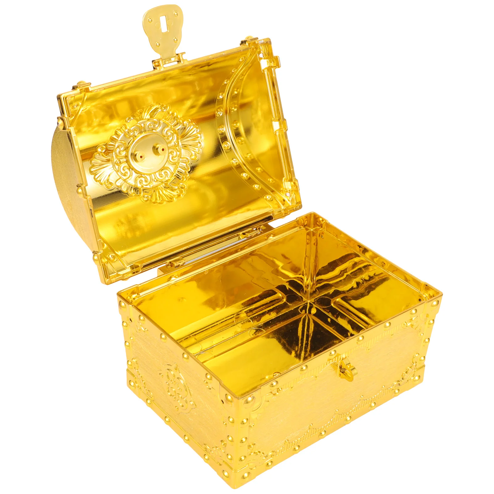 Bigiotteria Mini Pirata Decorazioni per feste Piccoli gioielli in legno Scatole regalo Baule del tesoro Decorazioni di compleanno per bomboniere in plastica per bambini