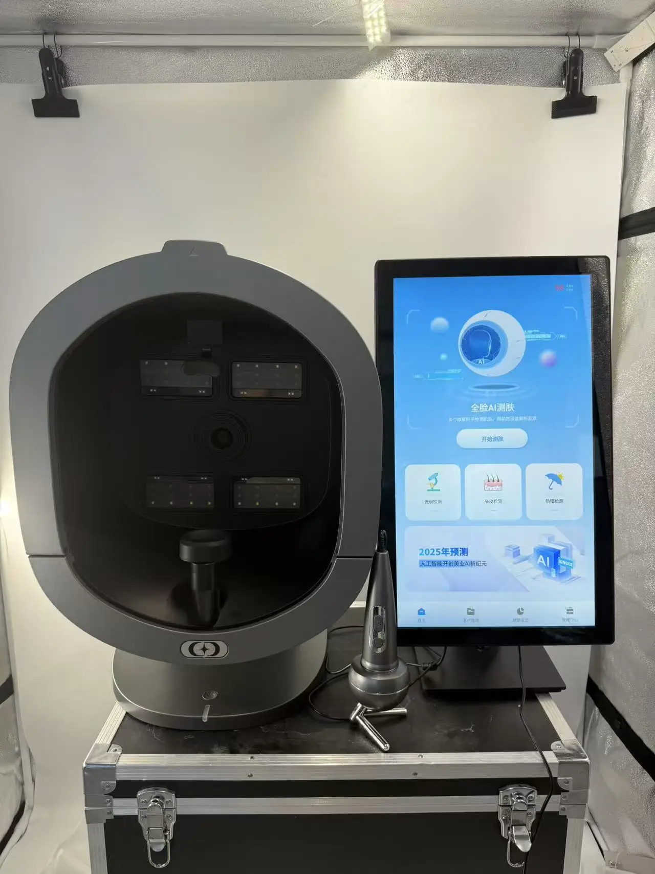 X5 3D AI Facial Skin Analyzer Detection Skin Problem Diagnosis 9 Spectrum Professional Analysis Beauty Salon Equipment