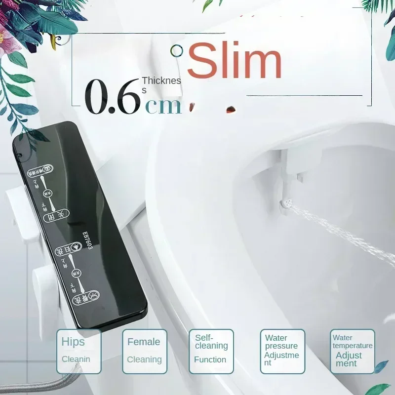 Excellent Bathroom Accessories Bidet Toilet Seat New Lightweight Ultra-thin Non-Electric Double Nozzle Adjustable Water Pressure