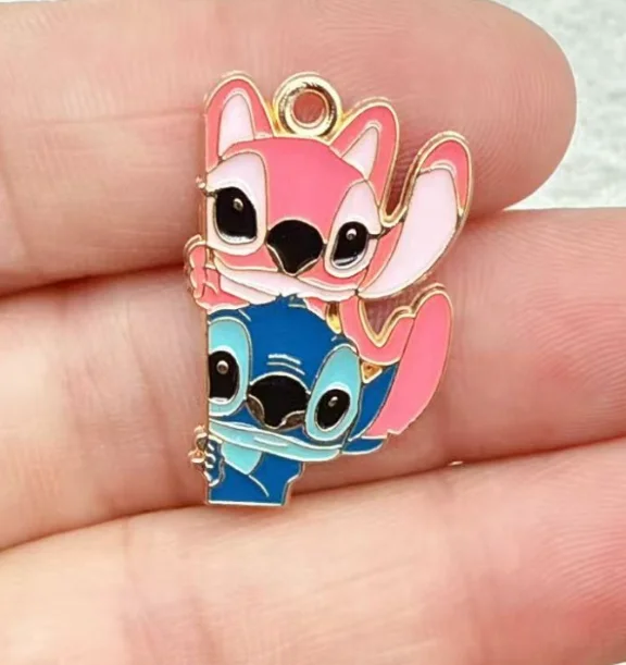 

10 pcs Enamel Cartoon Pendant Cute Necklace Charm Earring Pendant Diy Craft Supplies