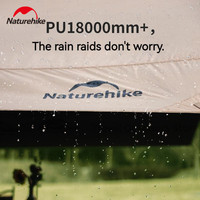 Naturehike Cloudy Canopy 10-12 Persons Tarp Shelter Camping Awning Black Vinyl Sunscreen Waterproof PU18000MM Outdoor Hiking