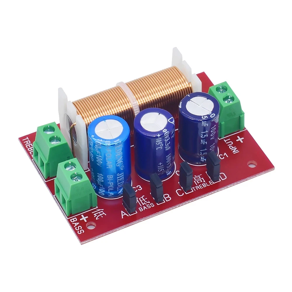 Filtros cruzados de 2 vías ajustables, YLY-2088, 400W, 1 unidad, divisor de frecuencia de altavoz de Audio, rango completo, agudos graves