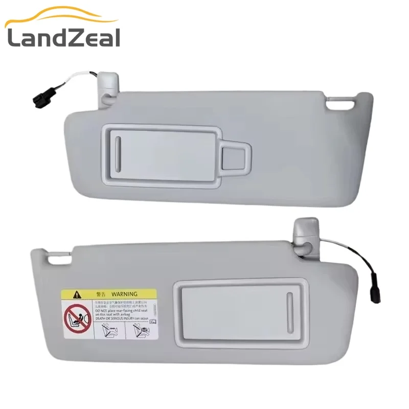 5GG857551 Car Sun Visor with Makeup Mirror Black/Grey Driver/Passenger Side For VW Golf 7 SportsVan Jetta MK7 T-Cross Passat B8