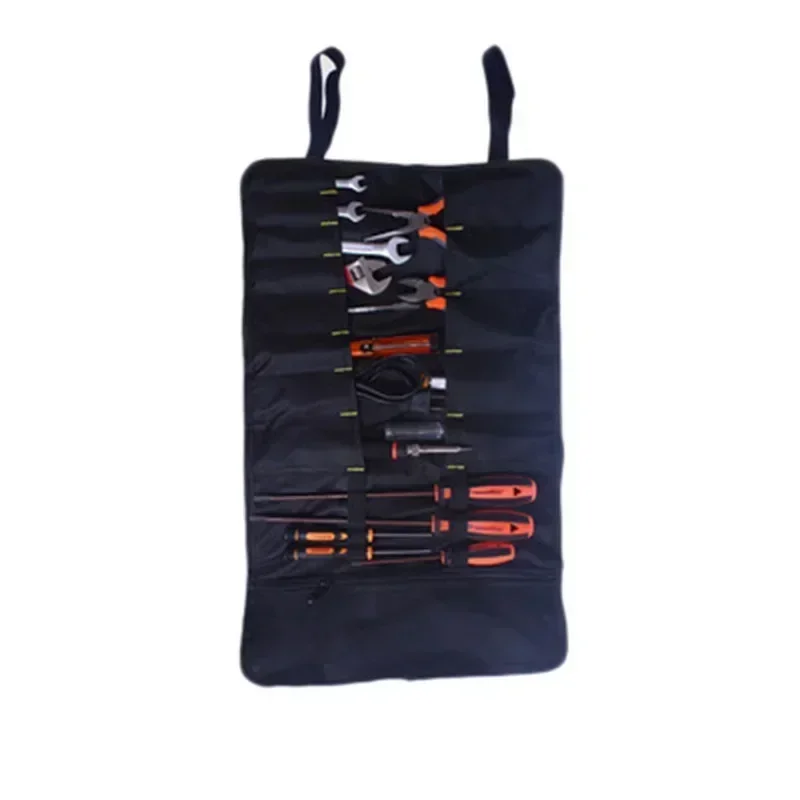 2024 High Quality Oxford Canvas Folding Wrench Bag Pocket Tools Waterproof Storage Hand Roller Tool Bags Tool Roll Storage