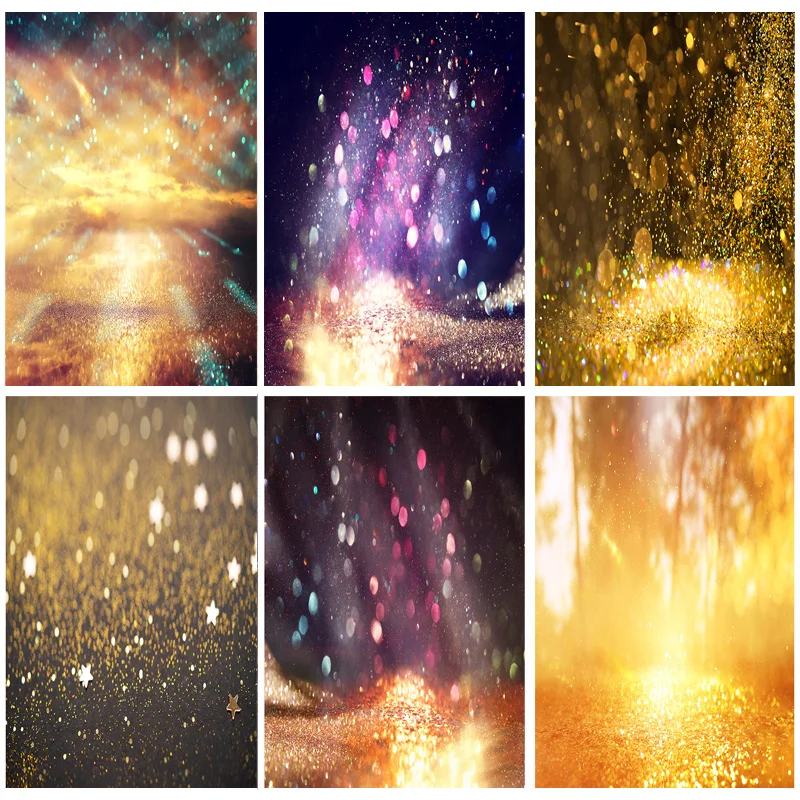 

SHUOZHIKE Art Fabric Photography Backdrops Prop Glitter Facula Light Spot Theme Photography Background 21318TTU-02