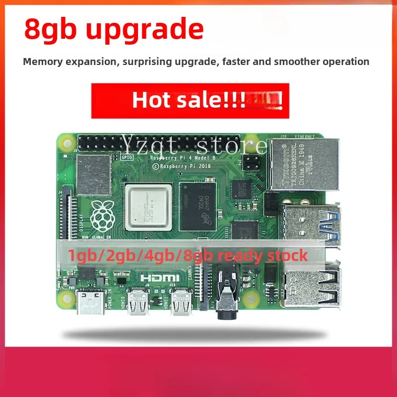 RaspberryPi4 4B 8GB development board programming AI starter kit Python