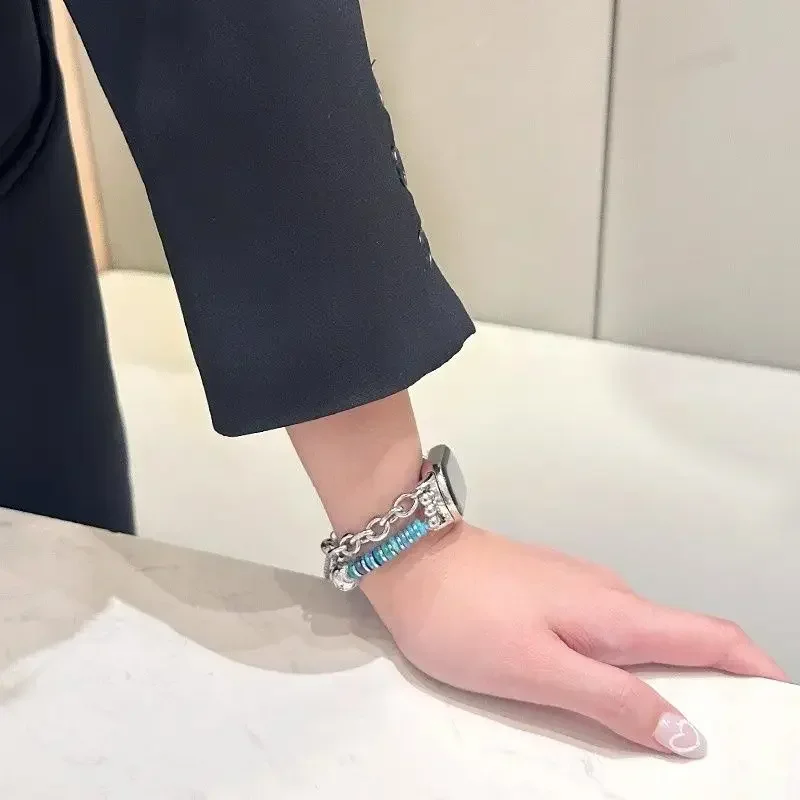 

Love brand bead strap suitable for Xiaomi Band 8 Pro/9Pro，8/8NFC/9/9NFC/10/10NFC，For Mi band 3/4/5/6/7， For Redmi Watch4/Watch5