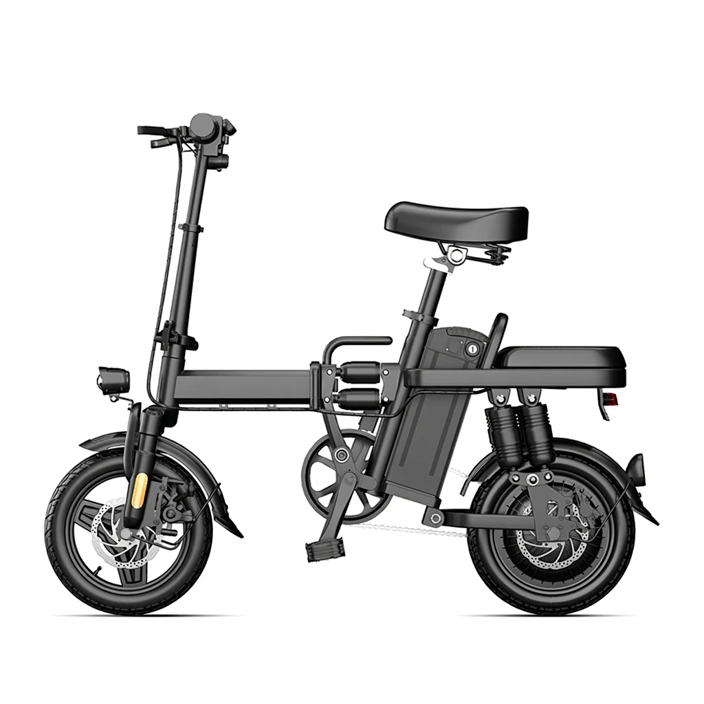 Z1 Folding Electric Bike 48V 500W Motor 15Ah Removable Battery 14 Inch E‑Bike Max Speed 43km/h Dual Disc Brake City Electric Bicycle for Adult